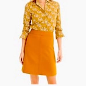 Gently used j.Crew, princess, mini in double surge wool size 2T gold yellow